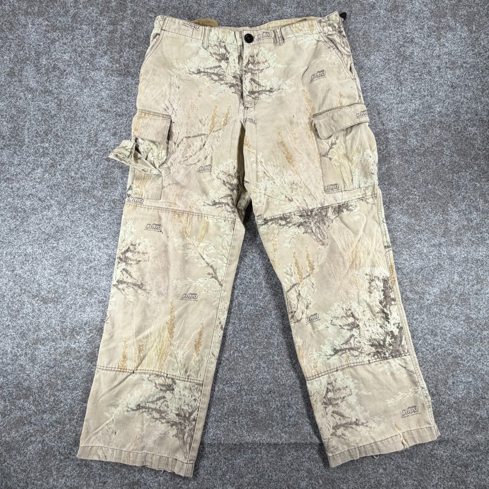 Vintage Montana Camo Inc Prairie Ghost Cargo Pants Mens‎ 38 Beige Camo Hunting